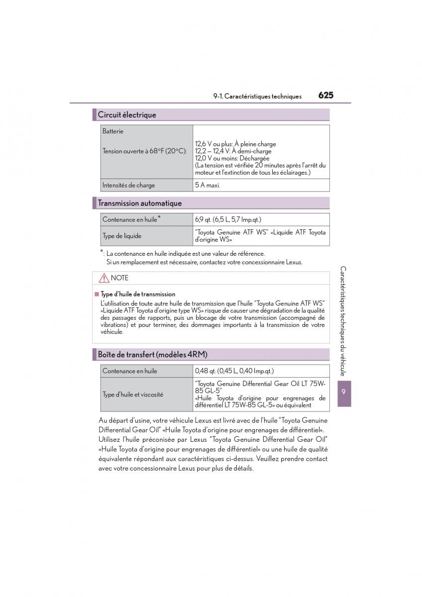 Lexus NX manuel du proprietaire / page 627