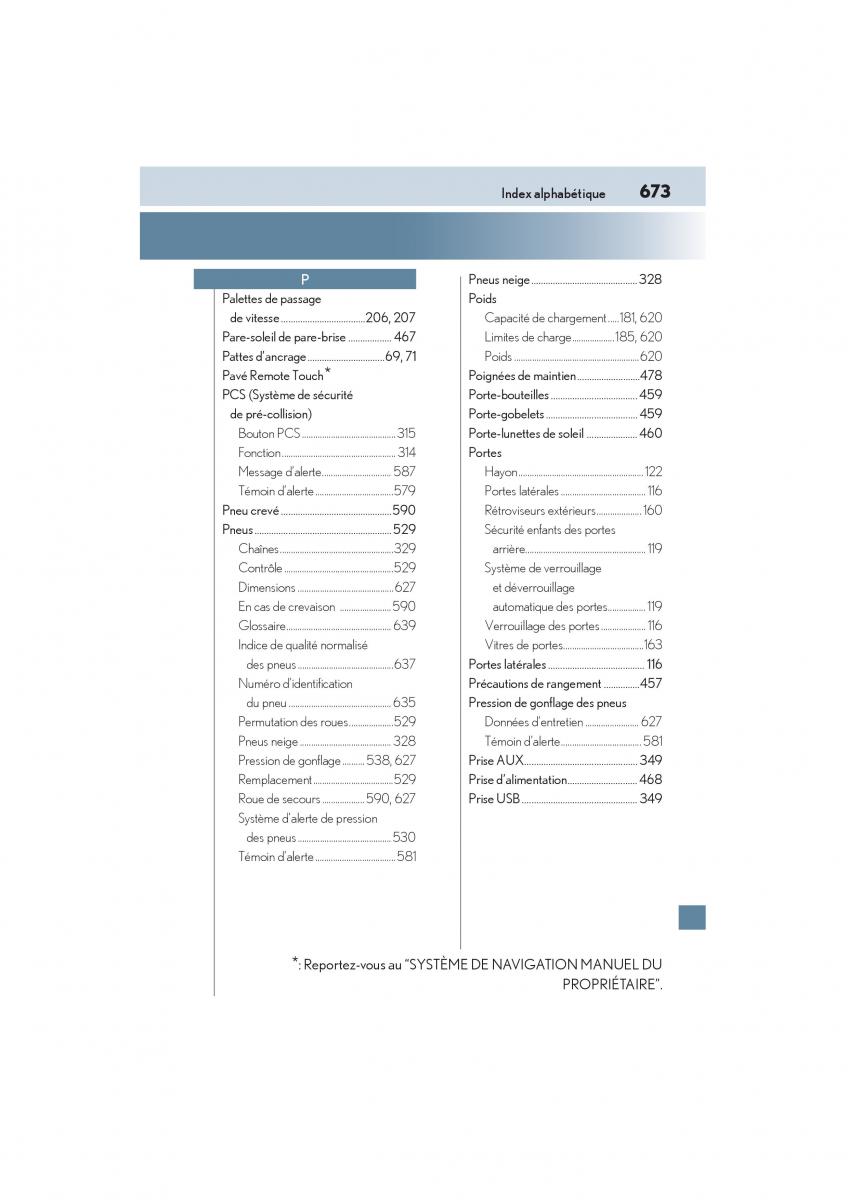Lexus NX manuel du proprietaire / page 675