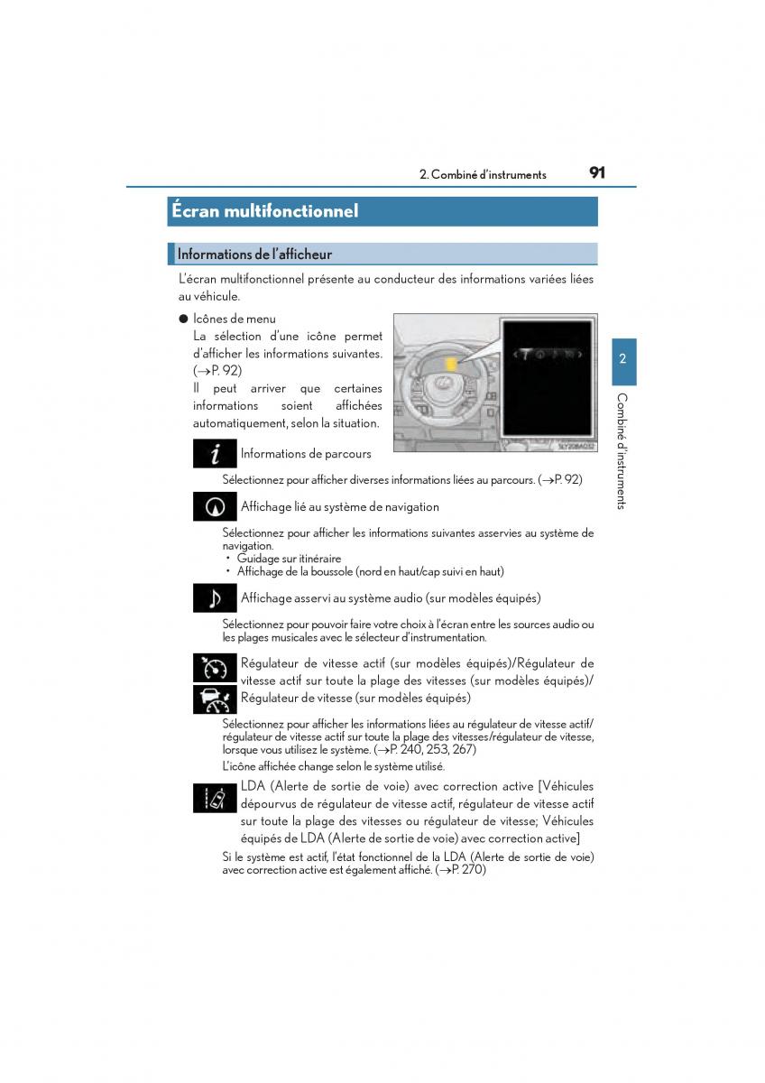 Lexus NX manuel du proprietaire / page 93