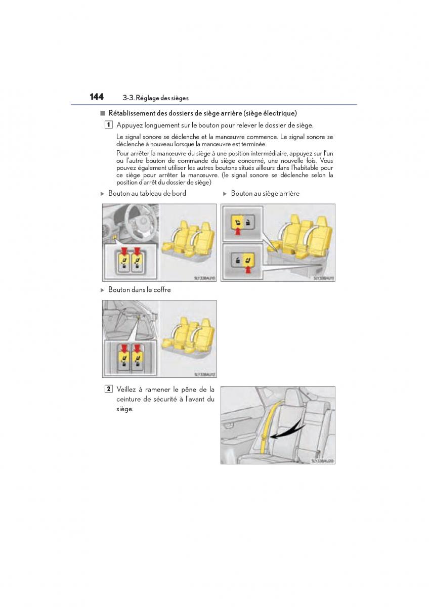 Lexus NX manuel du proprietaire / page 146