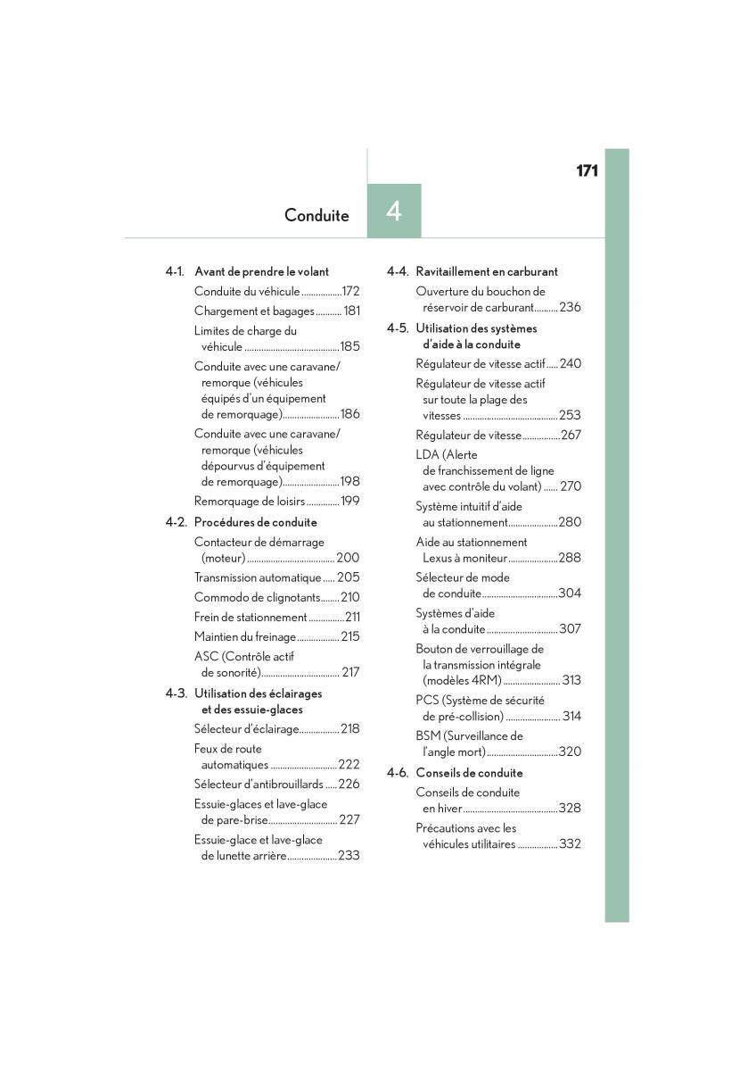 Lexus NX manuel du proprietaire / page 173