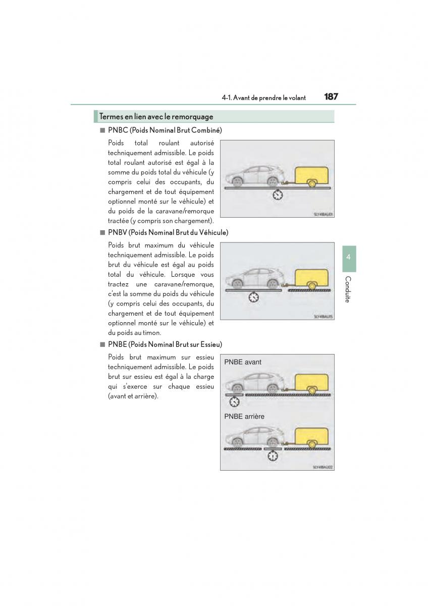 Lexus NX manuel du proprietaire / page 189