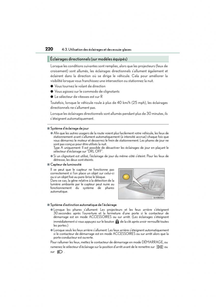 Lexus NX manuel du proprietaire / page 222