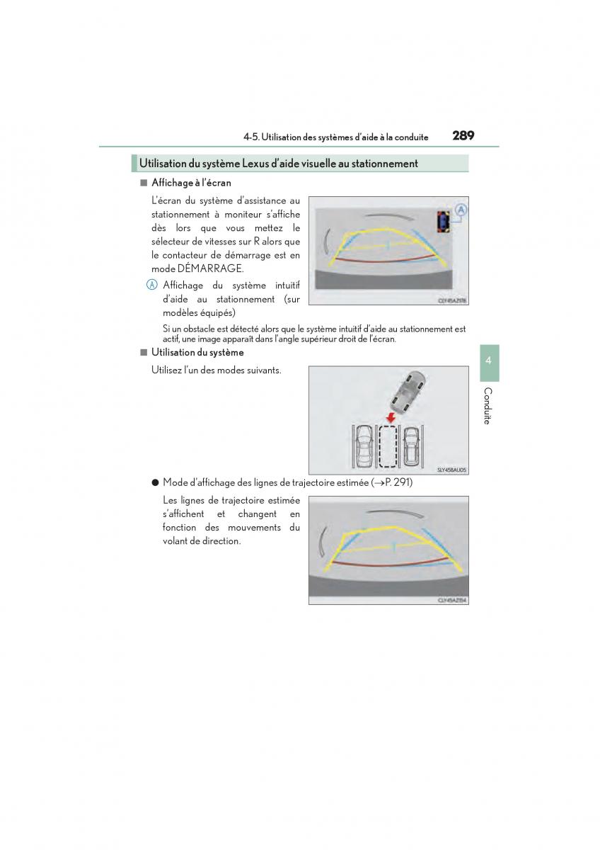 Lexus NX manuel du proprietaire / page 291