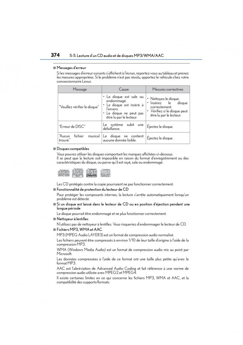 Lexus NX manuel du proprietaire / page 376