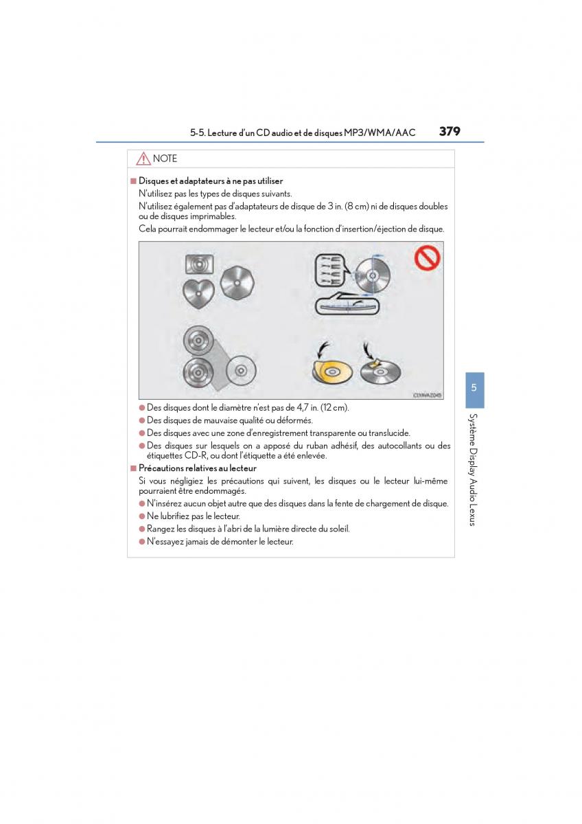 Lexus NX manuel du proprietaire / page 381