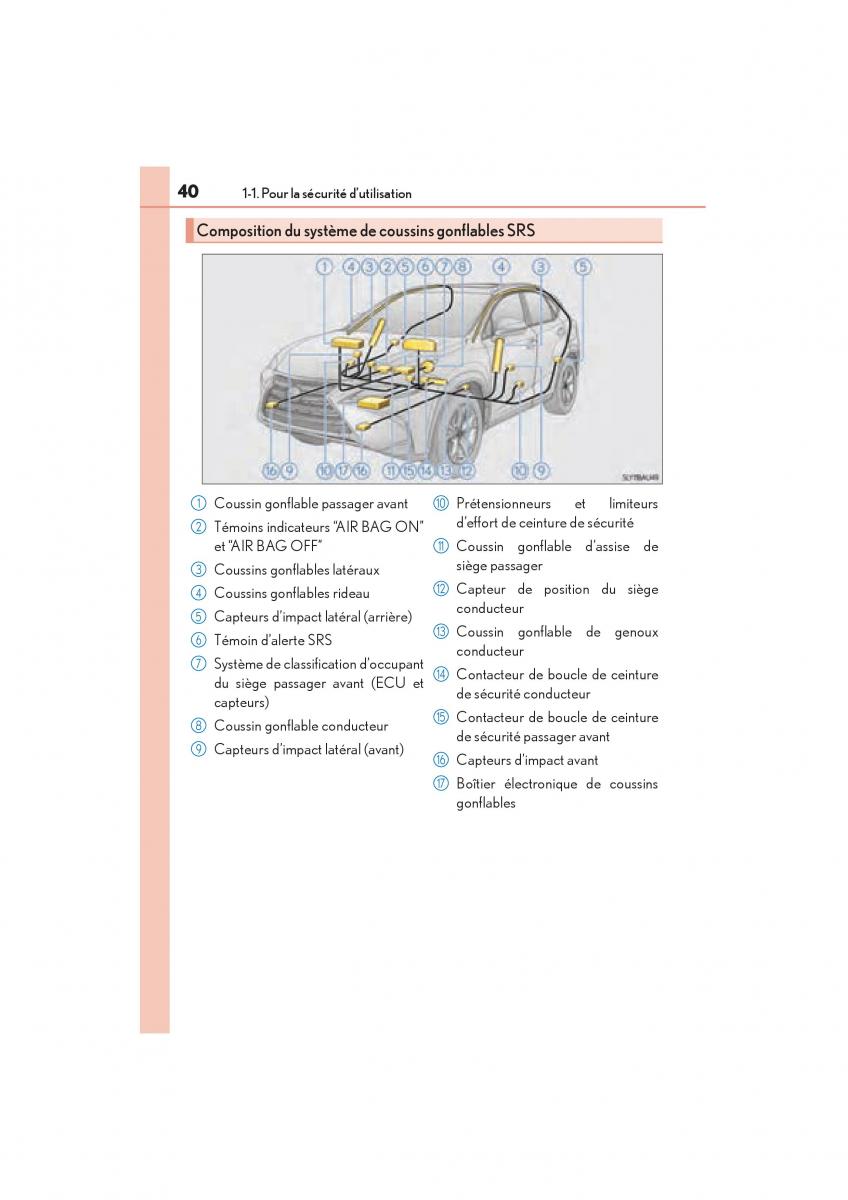 Lexus NX manuel du proprietaire / page 42