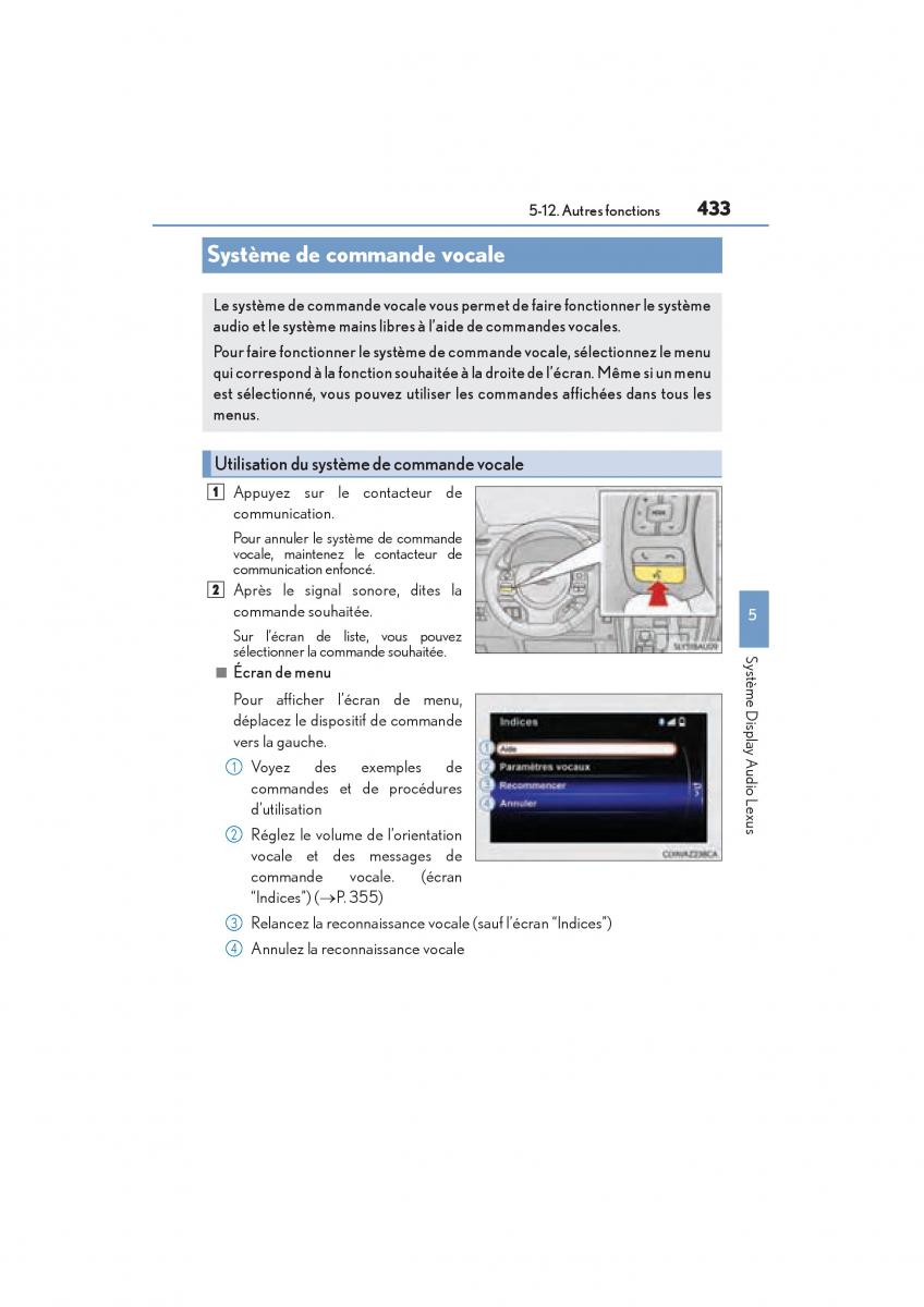 Lexus NX manuel du proprietaire / page 435