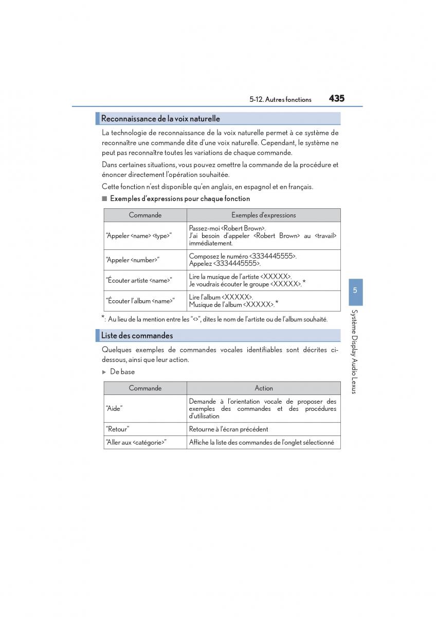 Lexus NX manuel du proprietaire / page 437