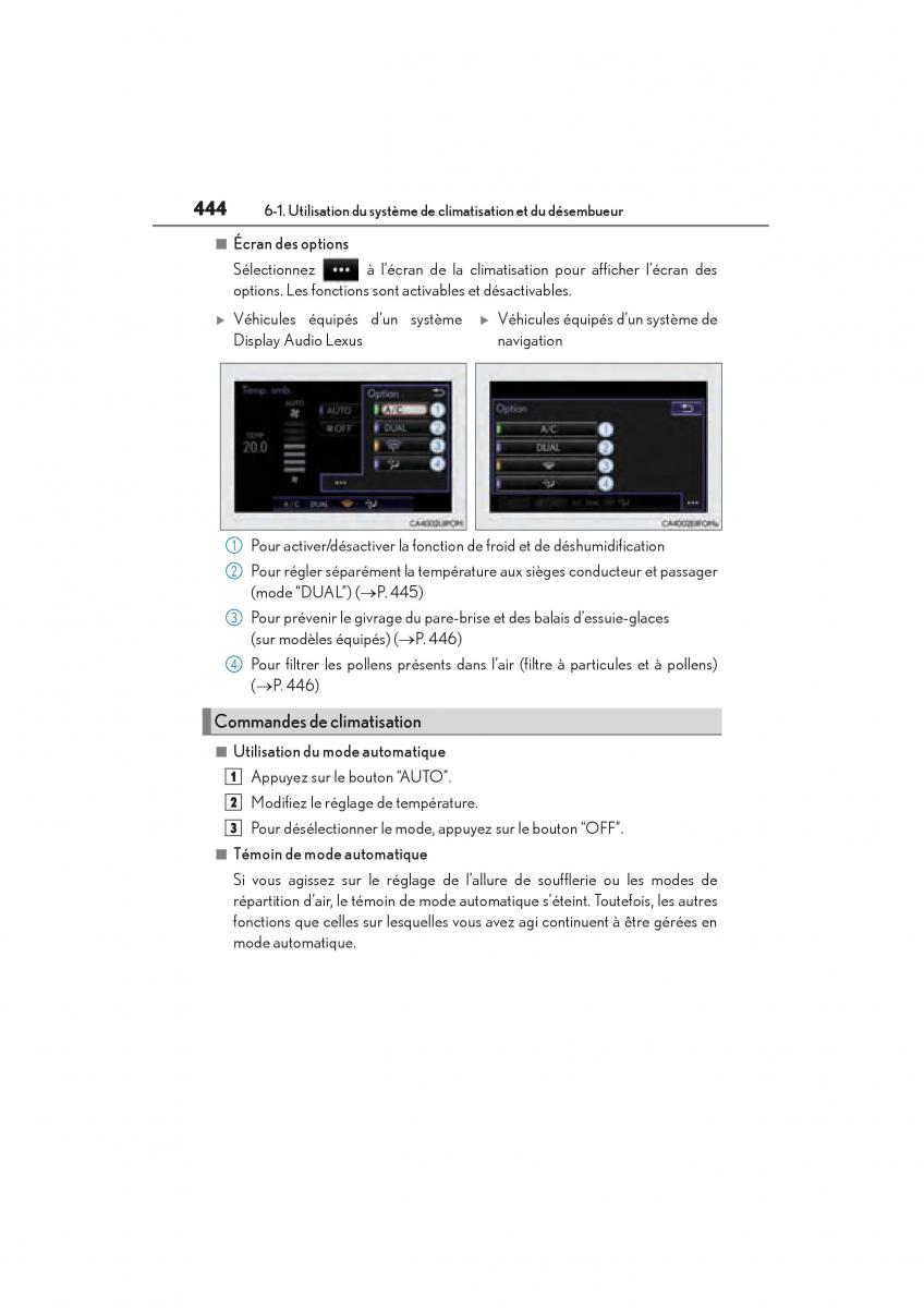 Lexus NX manuel du proprietaire / page 446