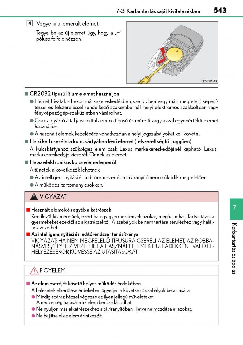 Lexus NX Kezelesi utmutato / page 543