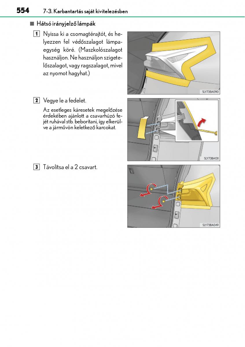 Lexus NX Kezelesi utmutato / page 554