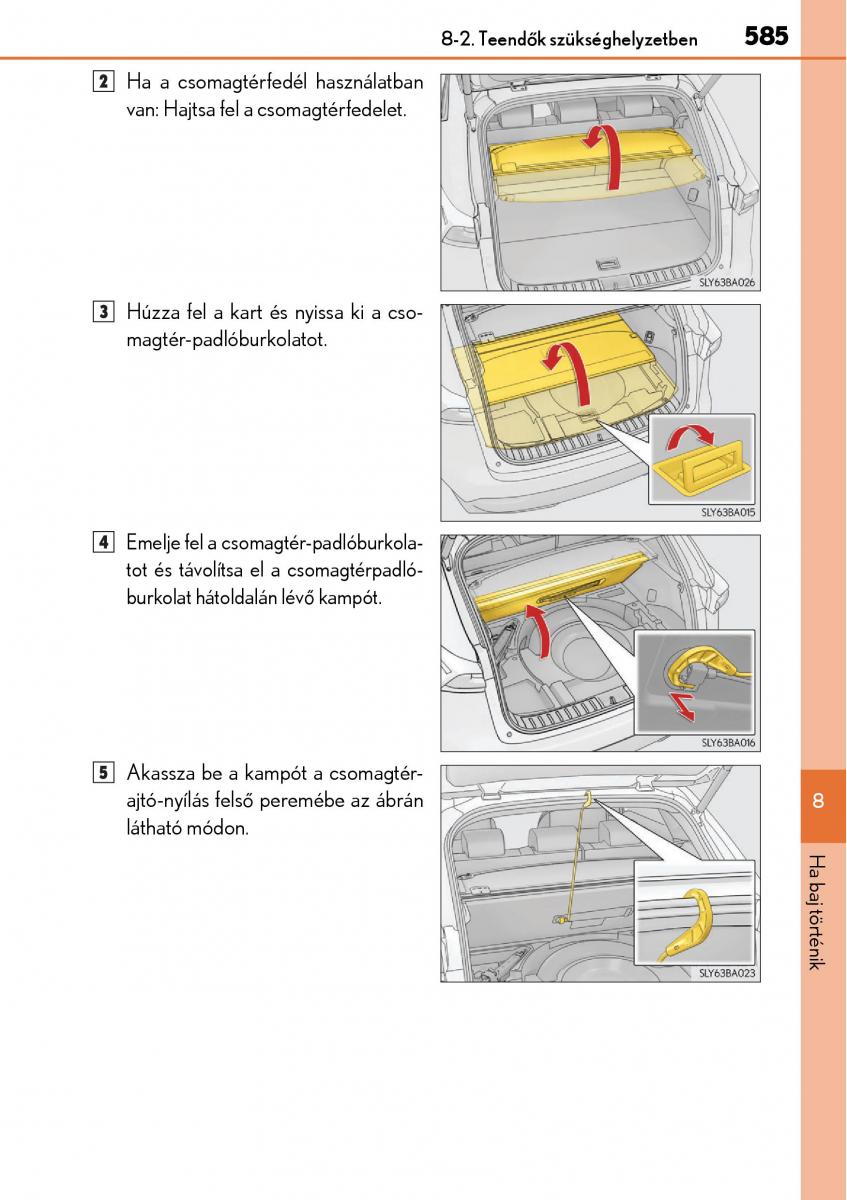 Lexus NX Kezelesi utmutato / page 585