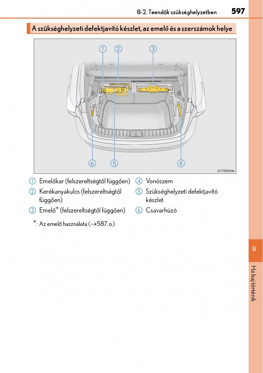 Lexus NX Kezelesi utmutato / page 597