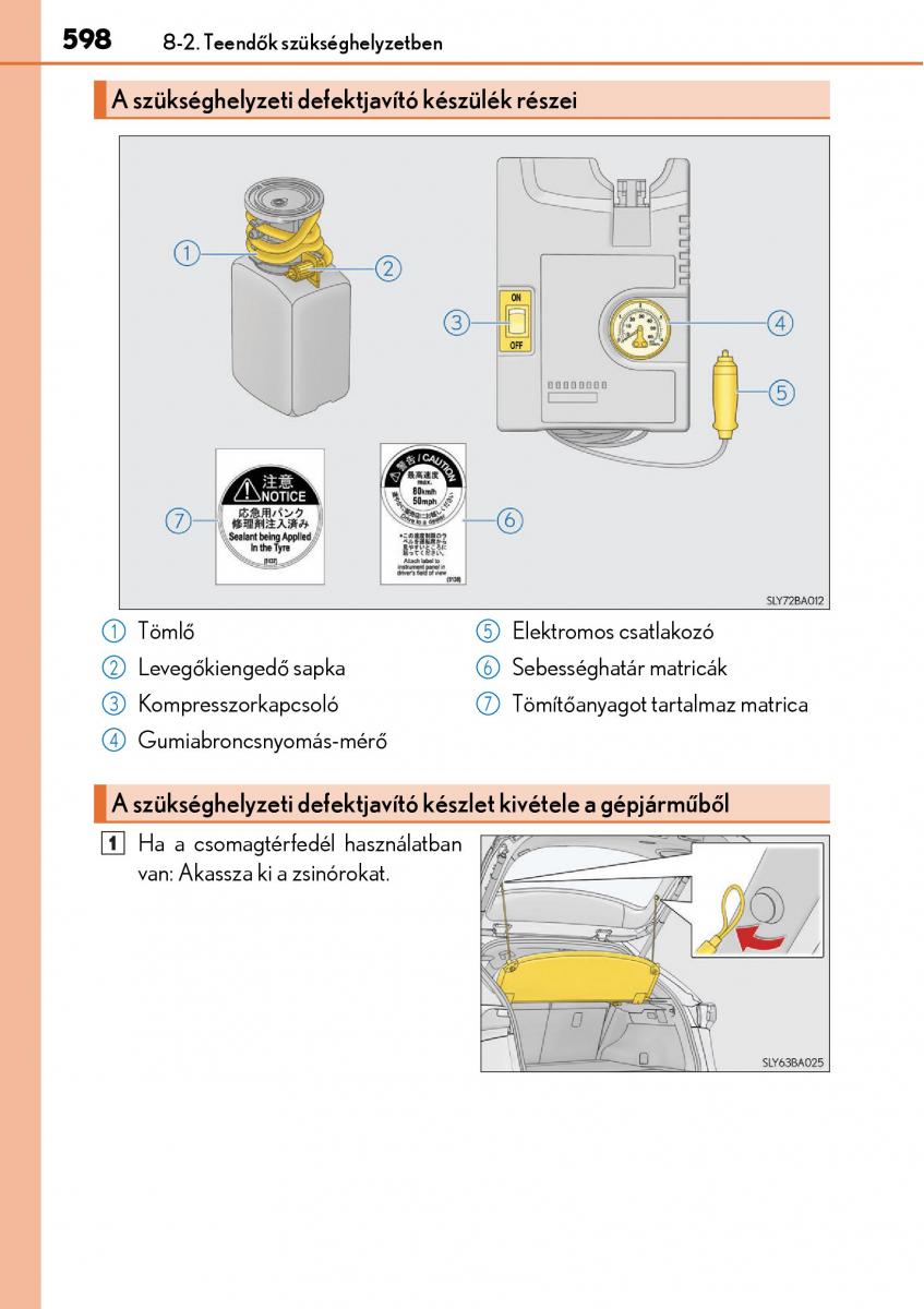 Lexus NX Kezelesi utmutato / page 598