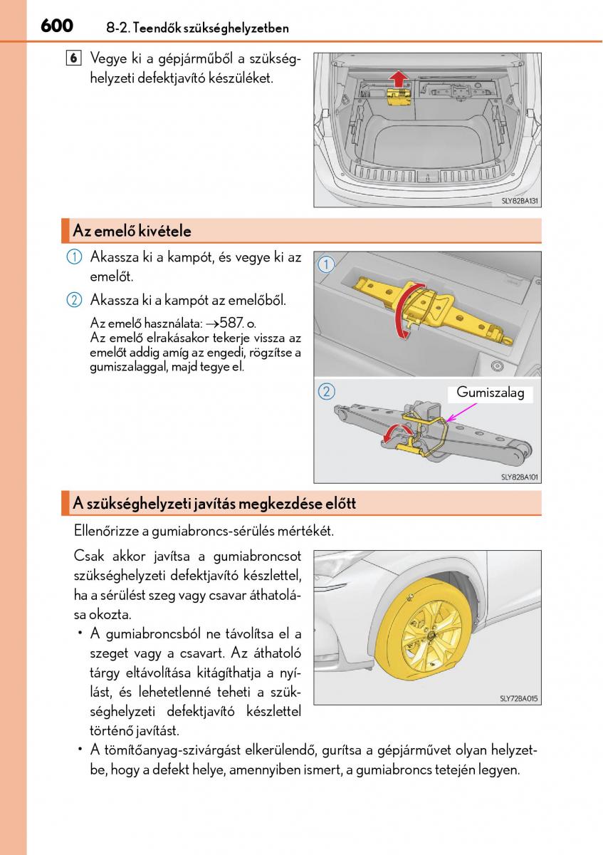 Lexus NX Kezelesi utmutato / page 600