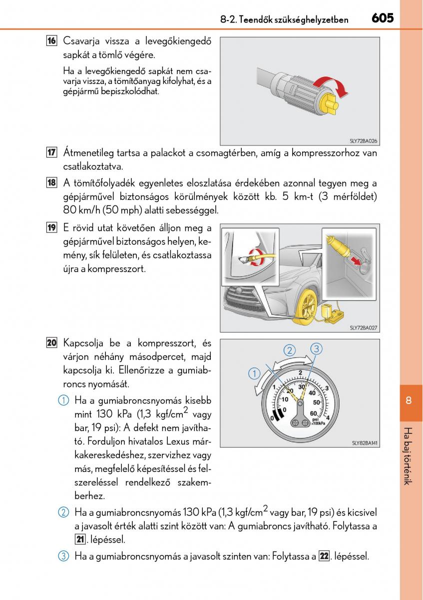 Lexus NX Kezelesi utmutato / page 605