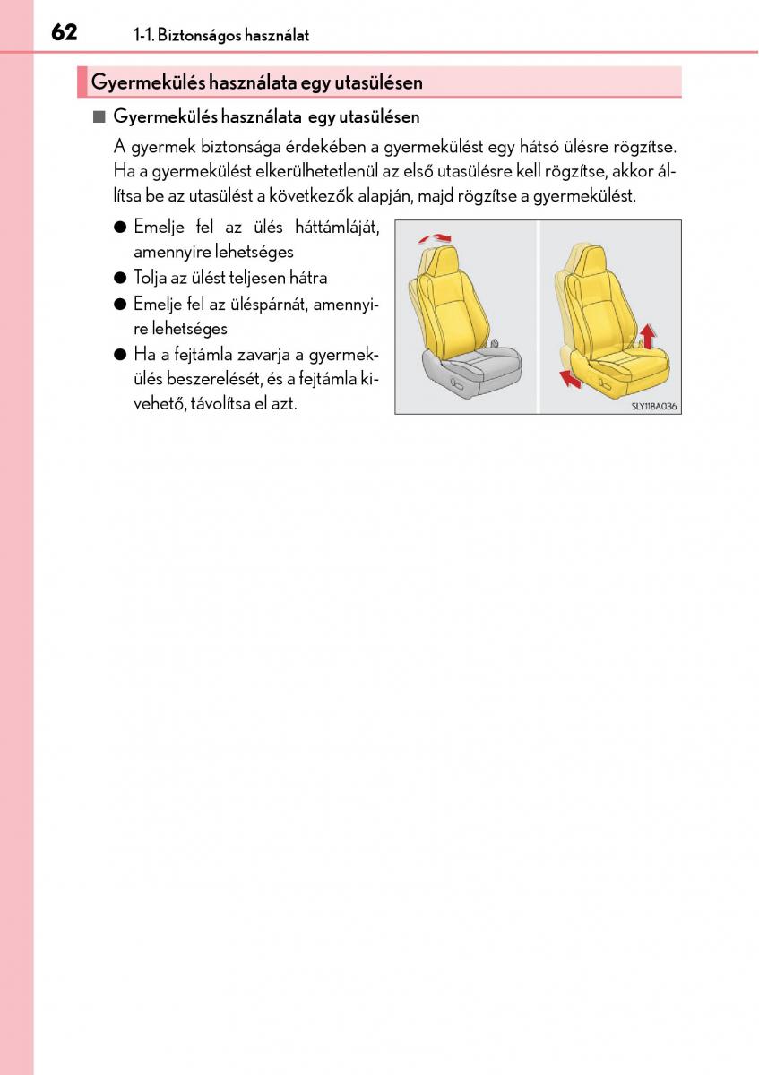 Lexus NX Kezelesi utmutato / page 62