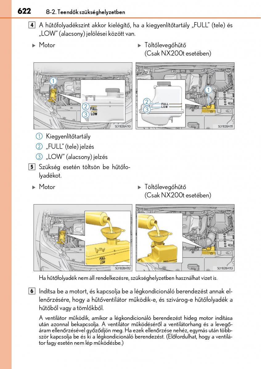 Lexus NX Kezelesi utmutato / page 622