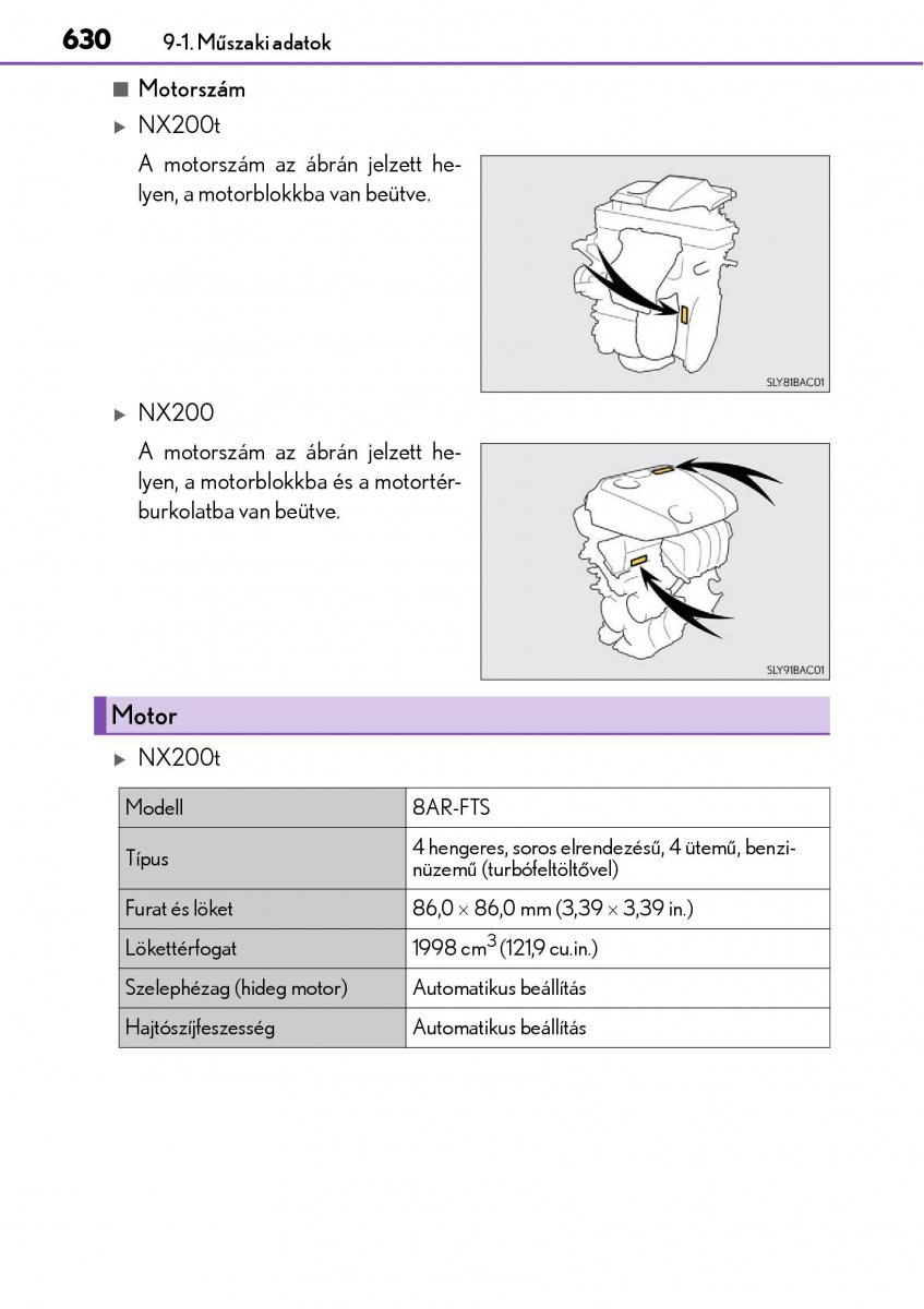 Lexus NX Kezelesi utmutato / page 630