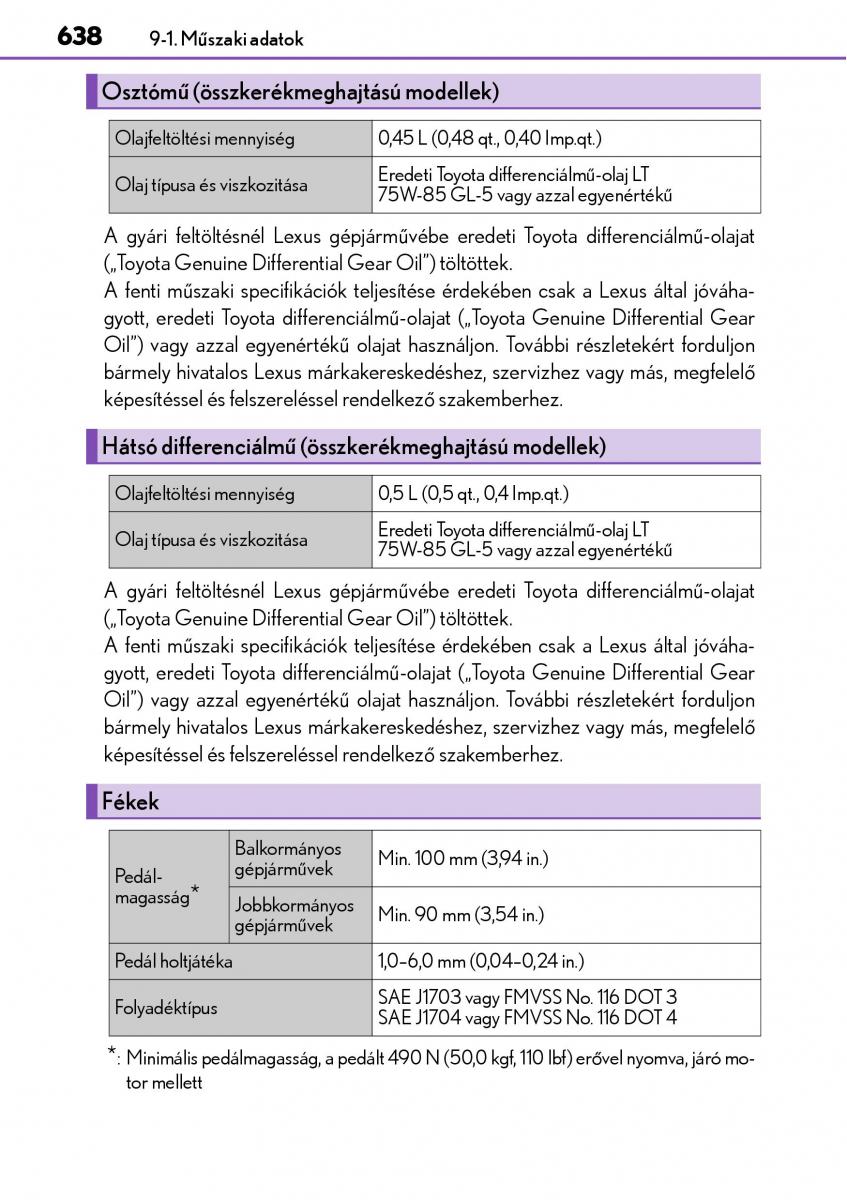 Lexus NX Kezelesi utmutato / page 638