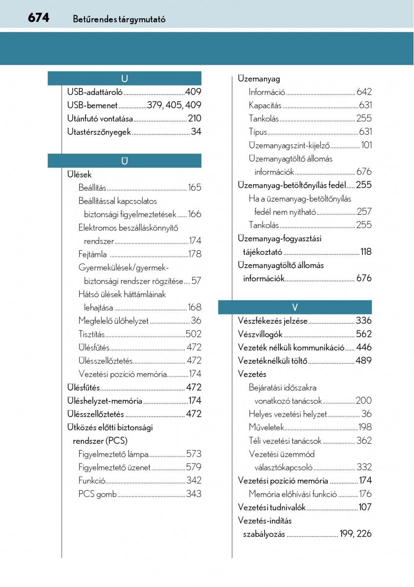 Lexus NX Kezelesi utmutato / page 674