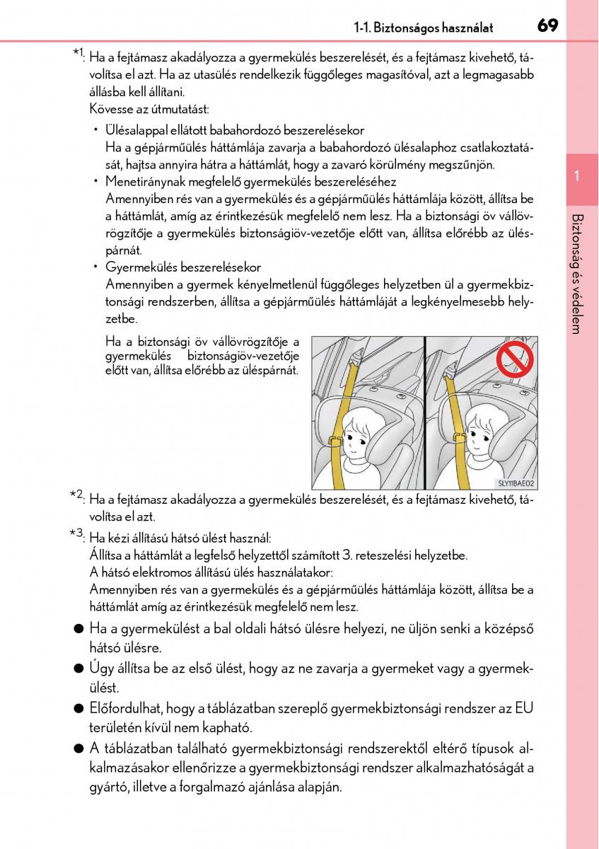 Lexus NX Kezelesi utmutato / page 69