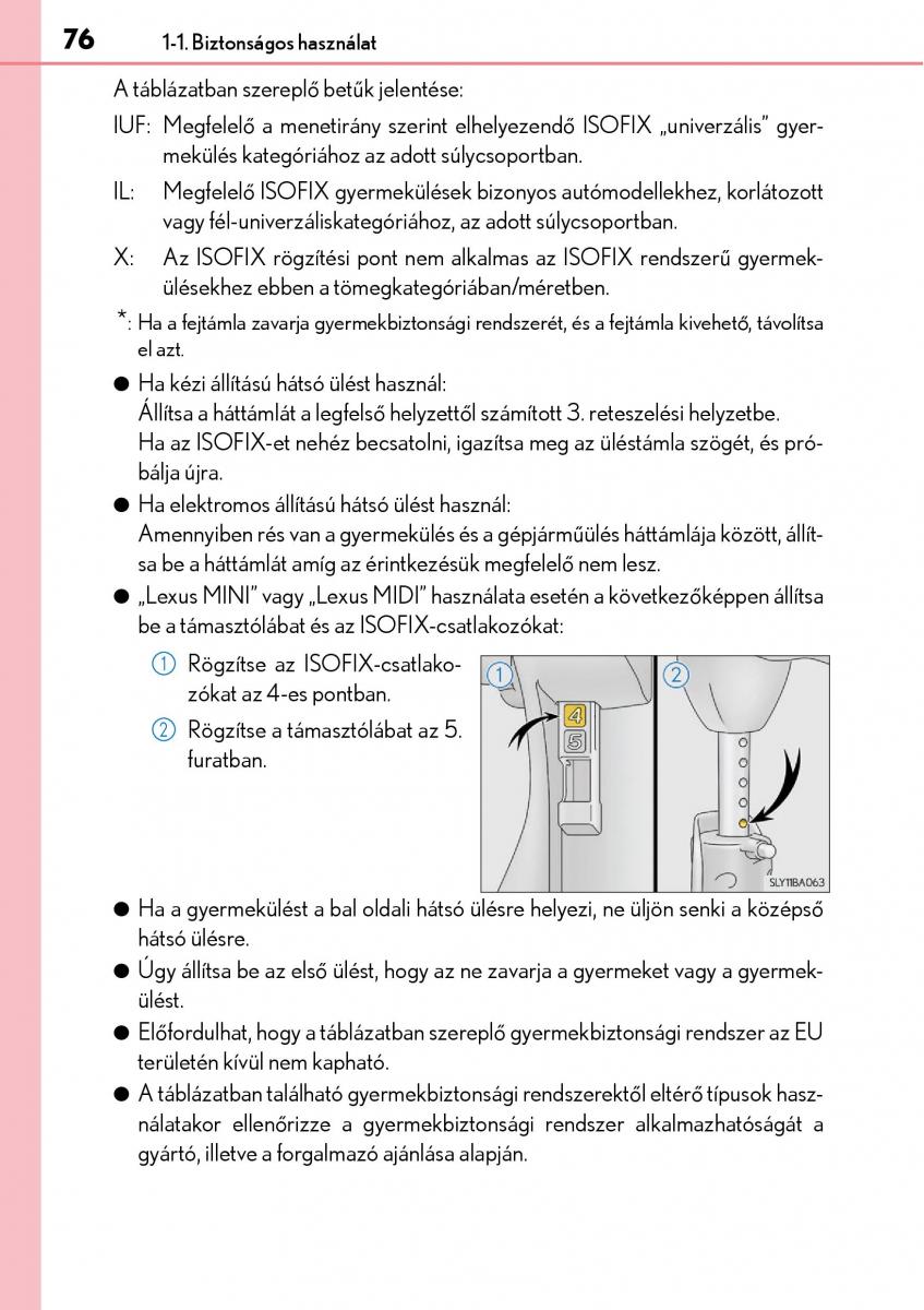 Lexus NX Kezelesi utmutato / page 76