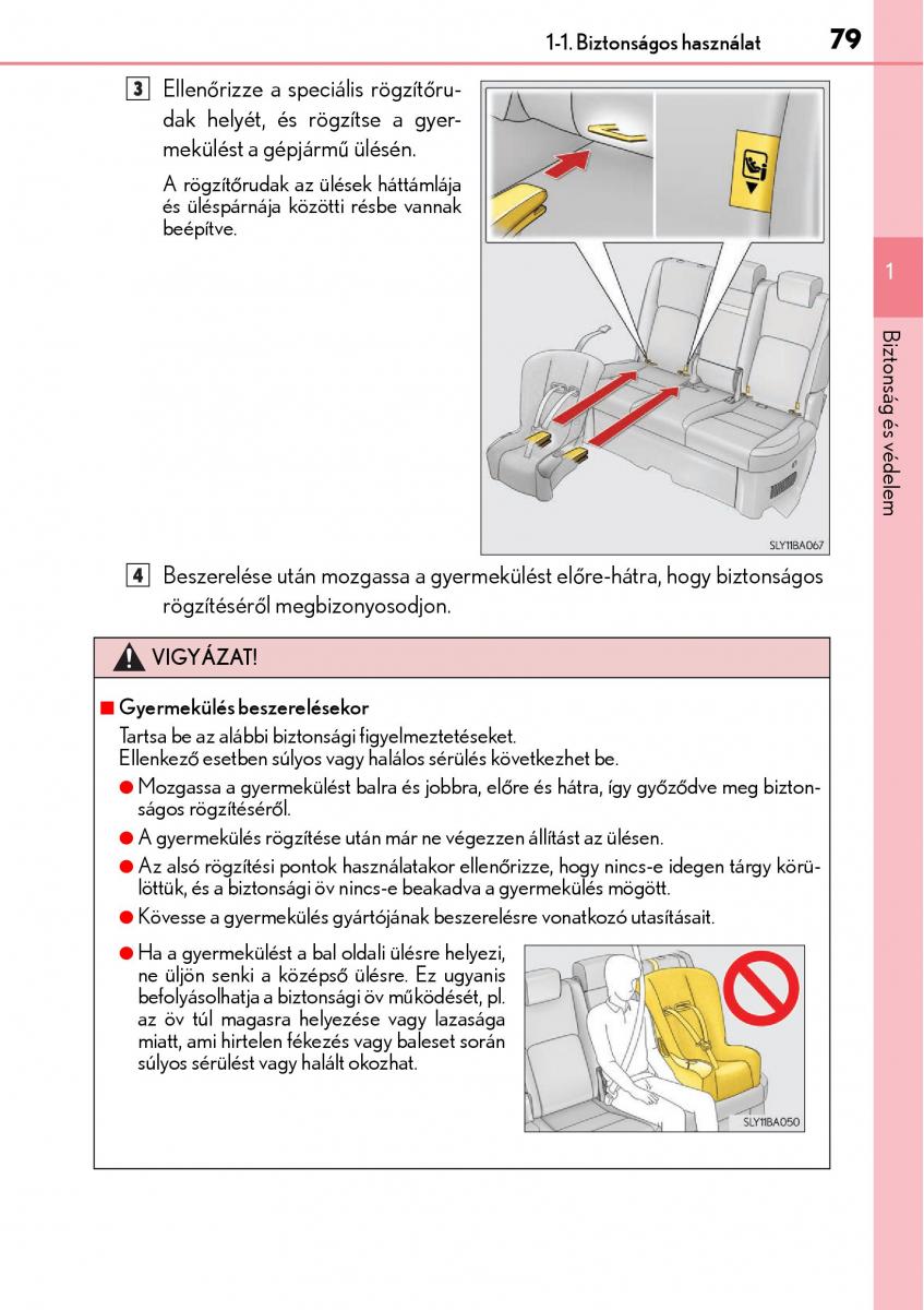 Lexus NX Kezelesi utmutato / page 79