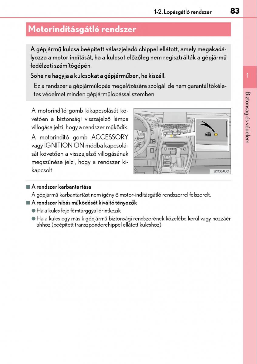 Lexus NX Kezelesi utmutato / page 83