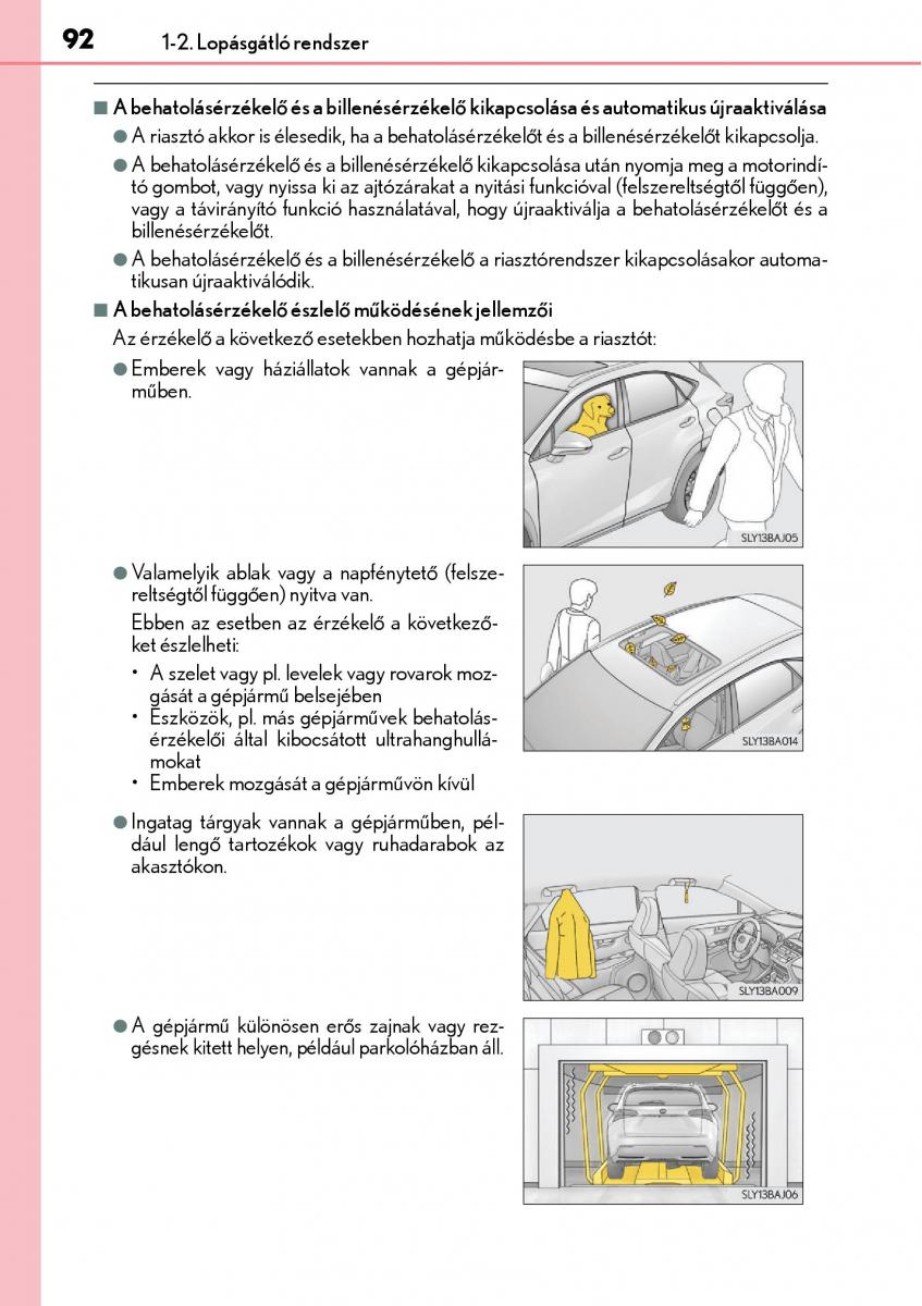 Lexus NX Kezelesi utmutato / page 92