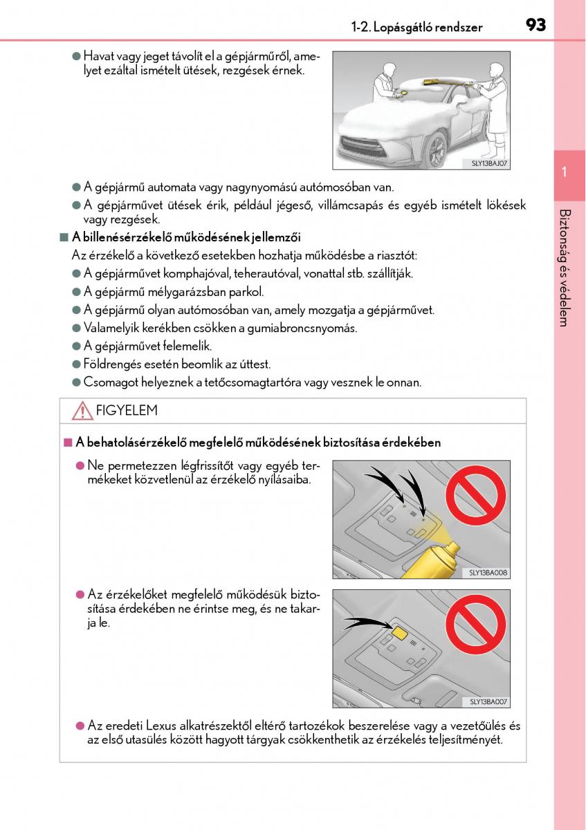 Lexus NX Kezelesi utmutato / page 93