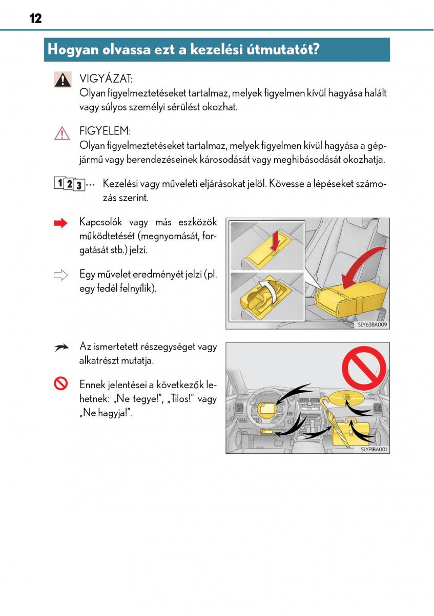 Lexus NX Kezelesi utmutato / page 12