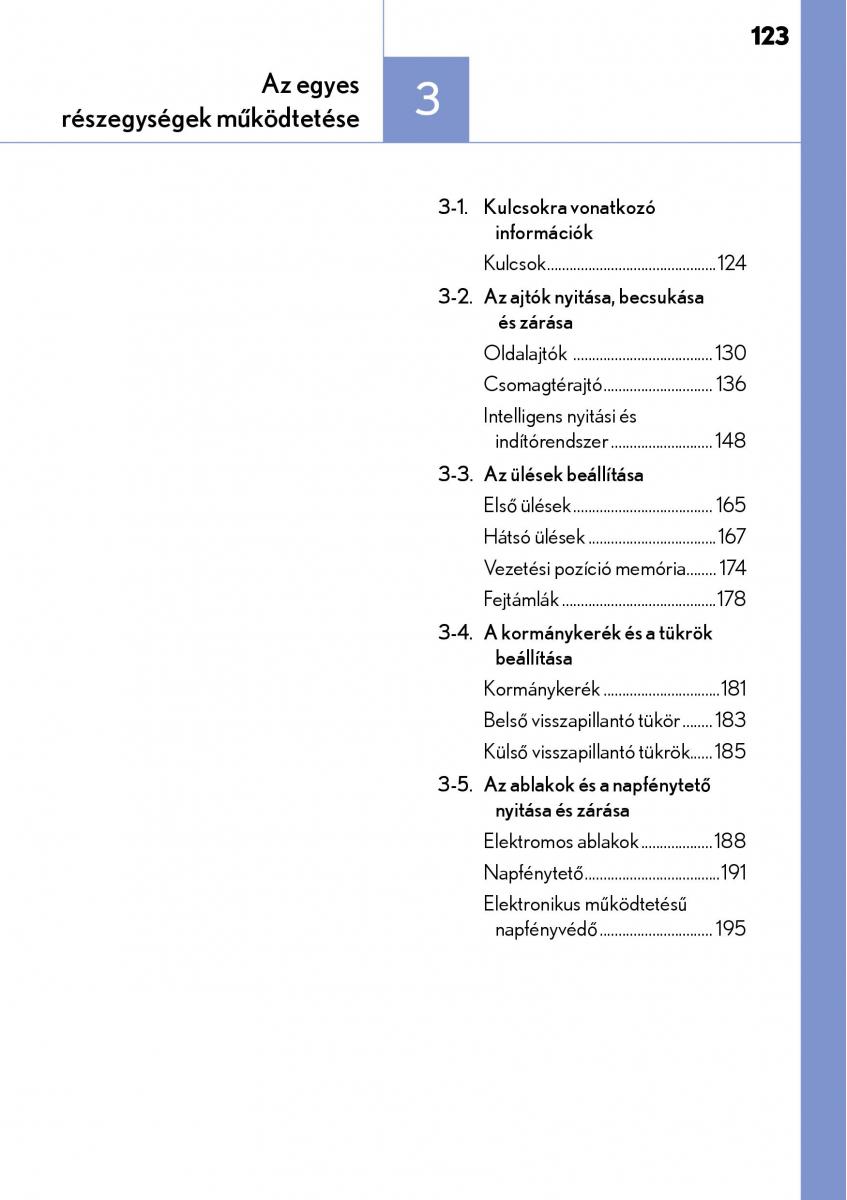 Lexus NX Kezelesi utmutato / page 123