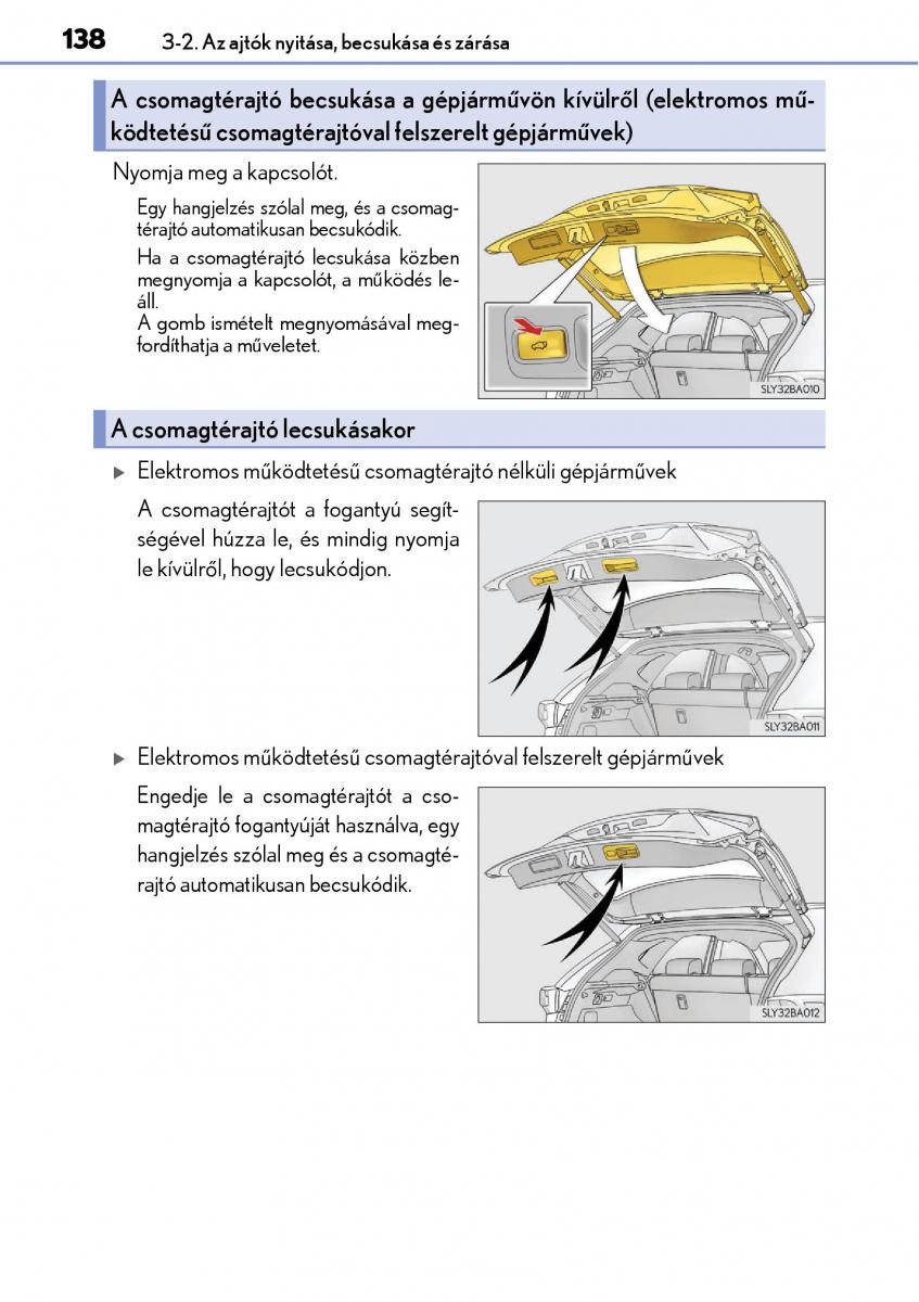 Lexus NX Kezelesi utmutato / page 138