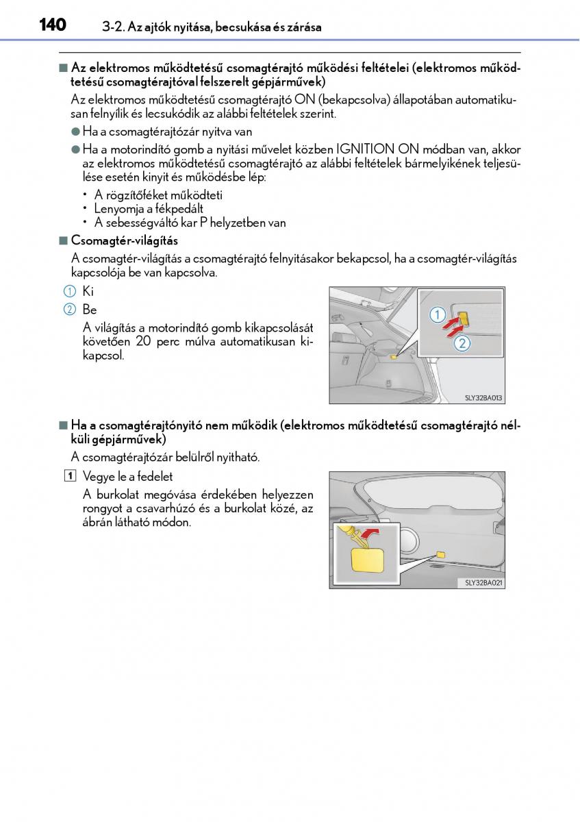 Lexus NX Kezelesi utmutato / page 140