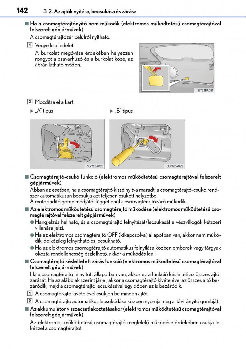 Lexus NX Kezelesi utmutato / page 142