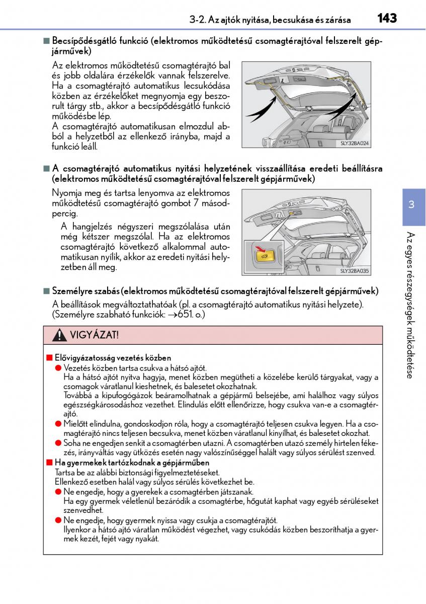 Lexus NX Kezelesi utmutato / page 143