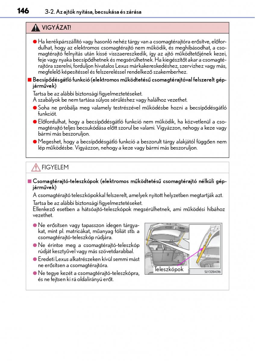 Lexus NX Kezelesi utmutato / page 146