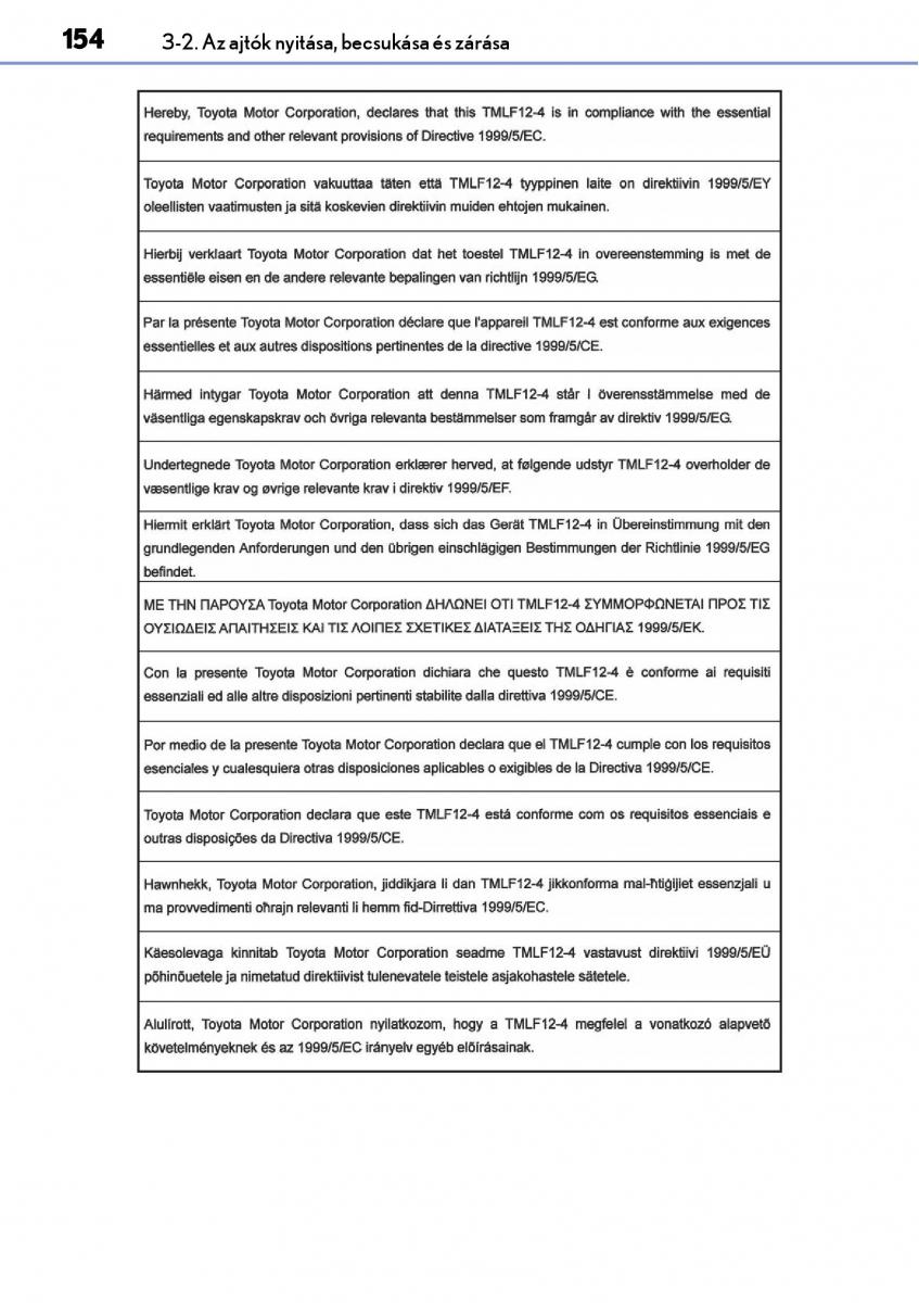 Lexus NX Kezelesi utmutato / page 154