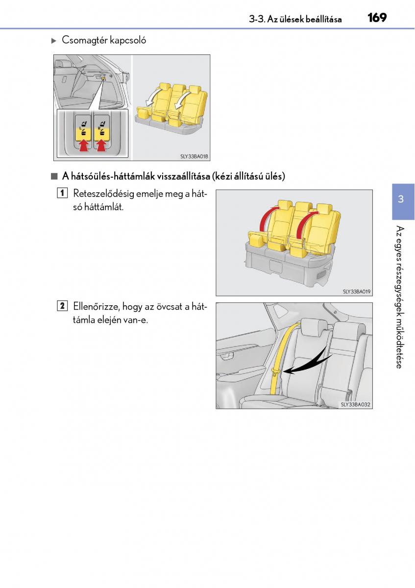 Lexus NX Kezelesi utmutato / page 169