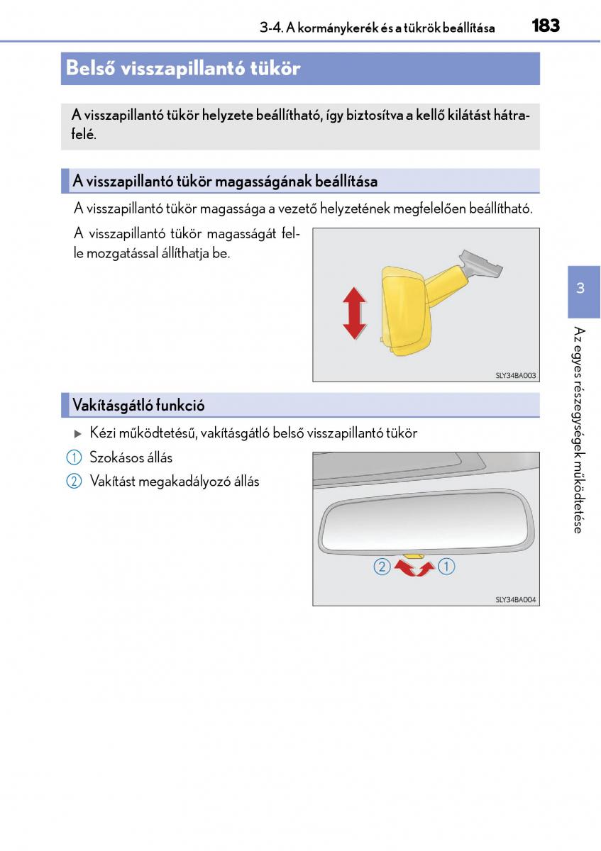 Lexus NX Kezelesi utmutato / page 183