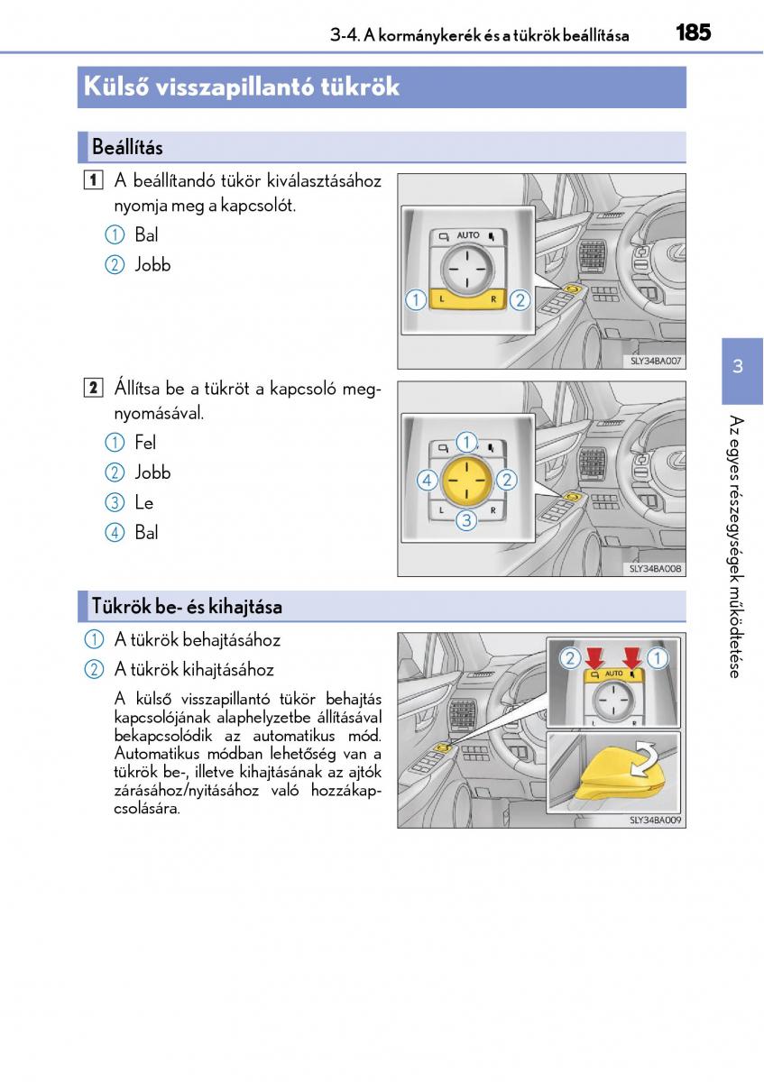 Lexus NX Kezelesi utmutato / page 185