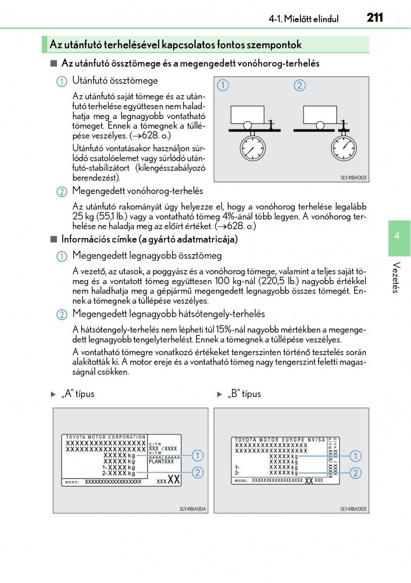 Lexus NX Kezelesi utmutato / page 211