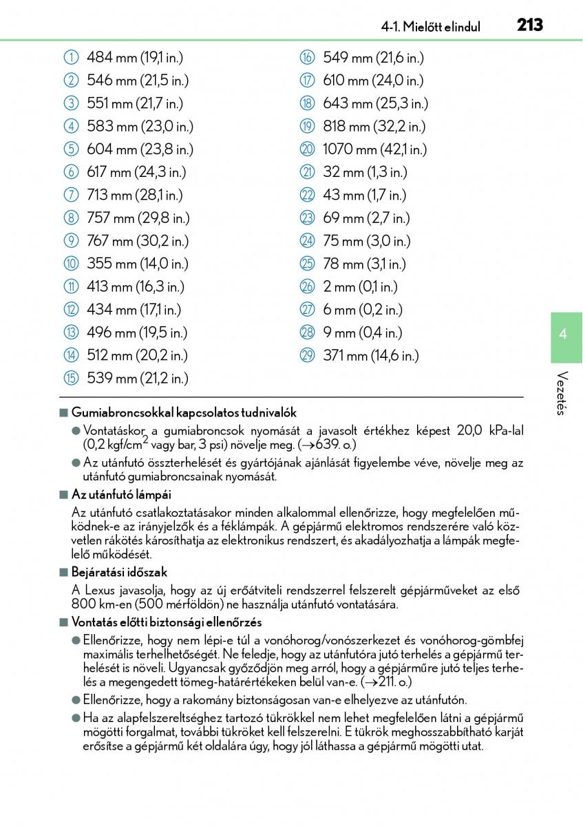 Lexus NX Kezelesi utmutato / page 213