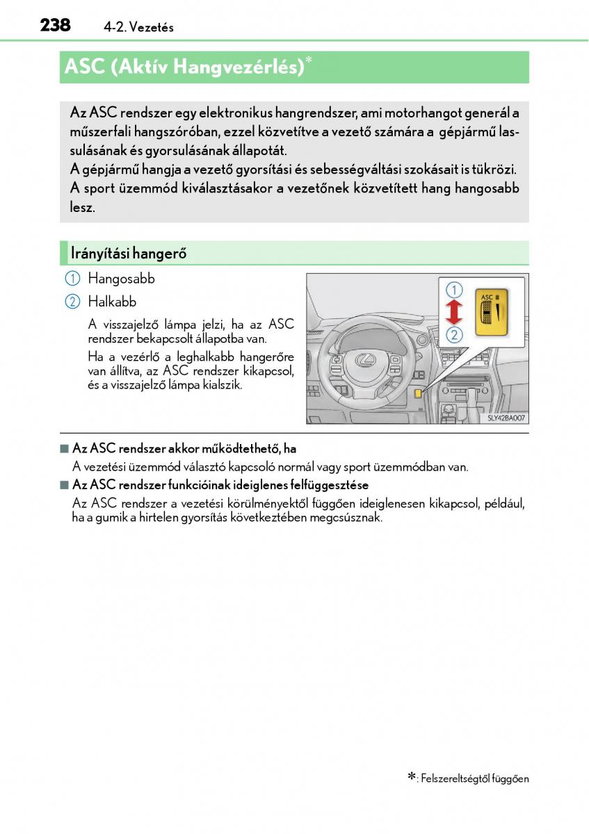 Lexus NX Kezelesi utmutato / page 238