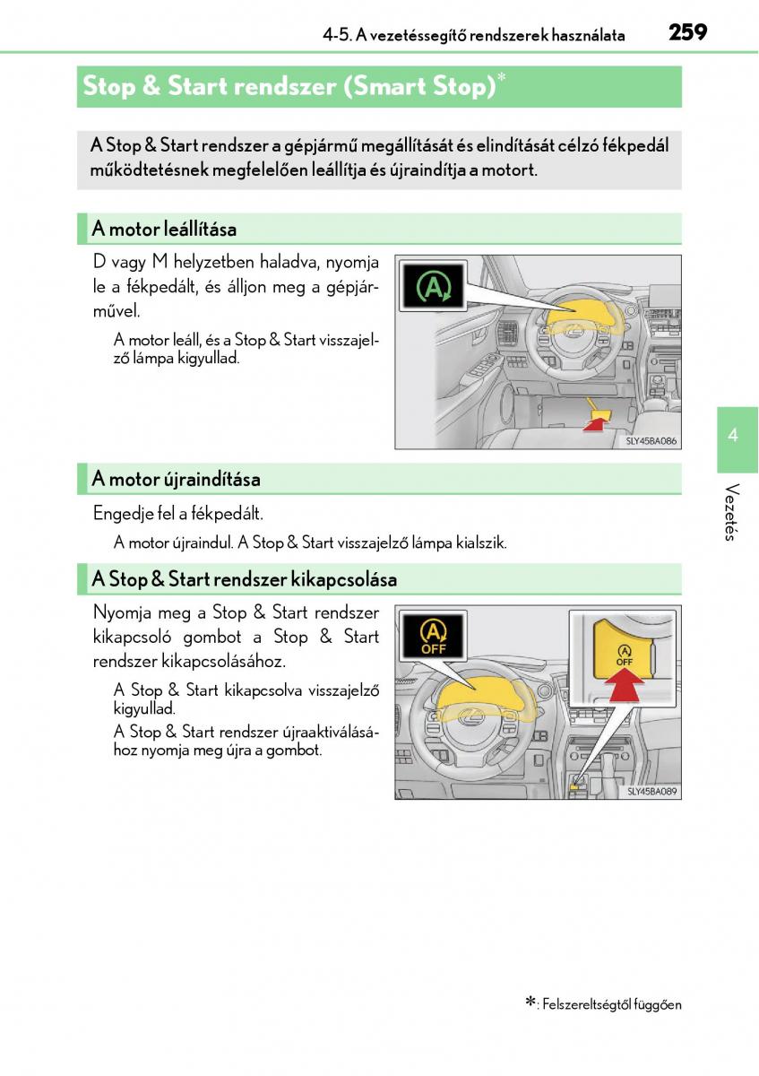 Lexus NX Kezelesi utmutato / page 259