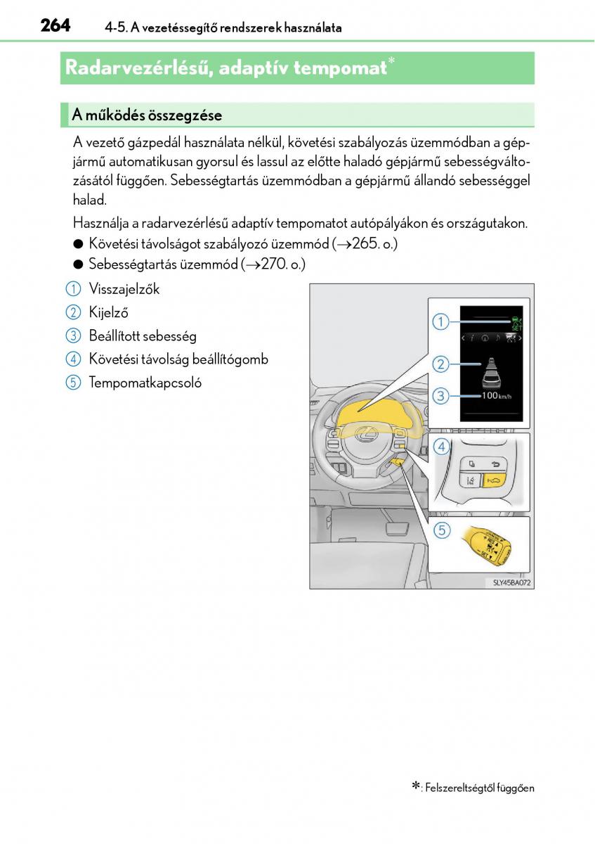 Lexus NX Kezelesi utmutato / page 264