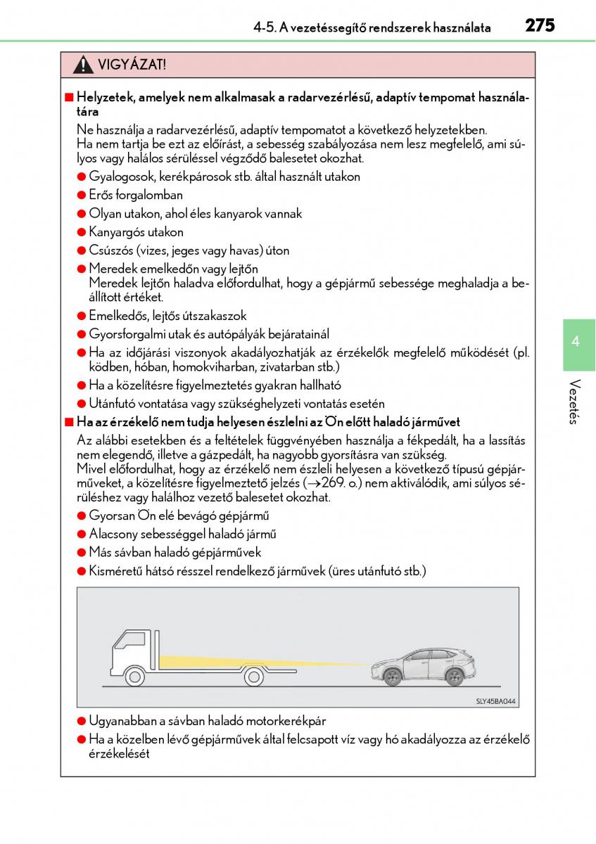 Lexus NX Kezelesi utmutato / page 275