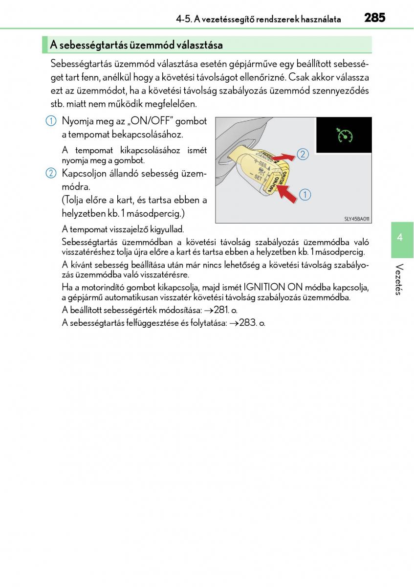 Lexus NX Kezelesi utmutato / page 285